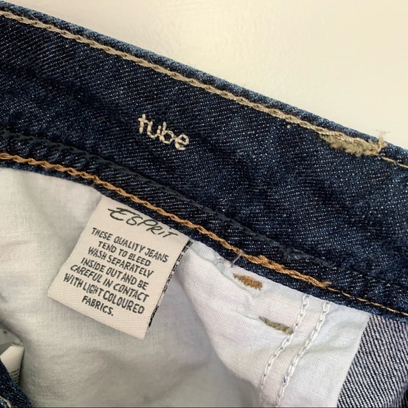 Esprit - Denim Tube Dark Wash Skinny Jeans - Size 32 - Picture 7 of 14